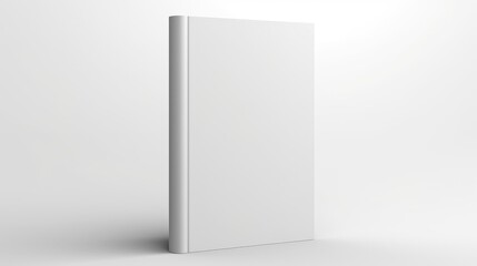 Blank book cover mockup. Softcover book cover white blank mockup. Book isolated on white. Realistic 3D illustration --chaos 5 --ar 16:9 --style raw --v 5.2 Job ID: f07530db-33d0-4493-a990-992c8154c4e0