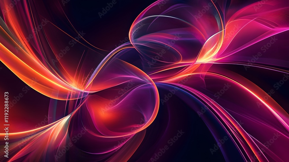 Poster dynamic abstract motion art digital space graphic design vivid colors close-up view visual concept f
