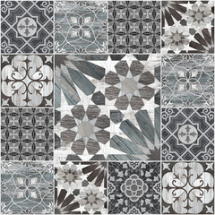 illustration Marble seamless Wall and Floor Tiles with a modern abstract decorative mosaic pattern.