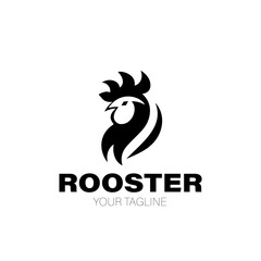 Fototapeta premium Rooster Logo. Rooster Logo Design. Rooster Logo Brand. Rooster Logo Vector Design Isolated on White Background