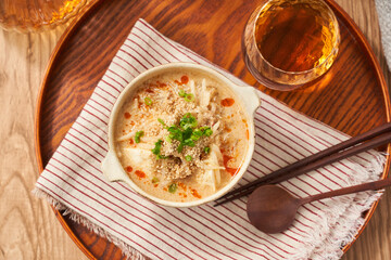 ヘルシーで美味しい豆乳坦々スープ - 冬のダイエットにぴったり