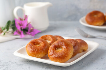 Traditional delicious Turkish dessert (Turkish name; Sekerpare)