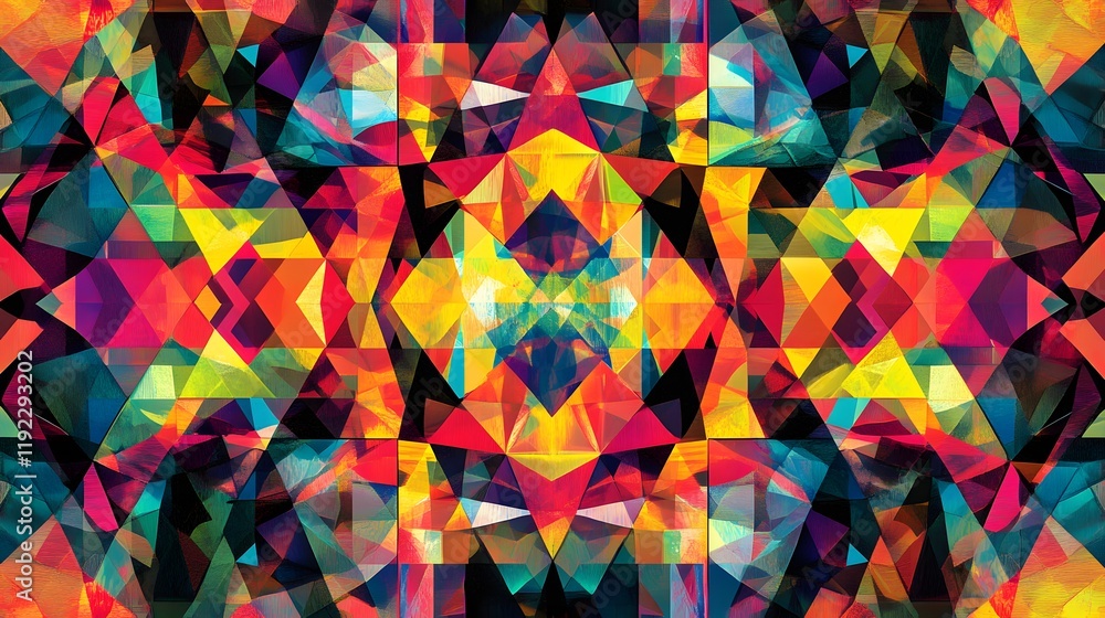 Poster dynamic abstract art creation digital studio colorful patterns vibrant environment close-up view cre