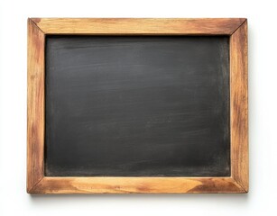 Blank chalkboard ready for teaching and creativity in an educational environment