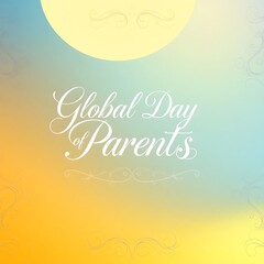 global day of parents typography