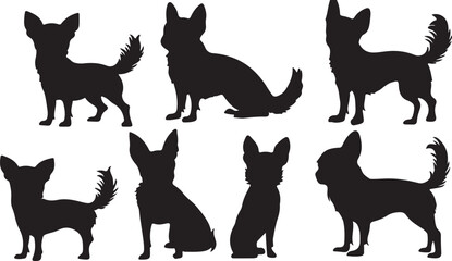 Chihuahua Silhouette Vector: Artistic Canine Illustration
