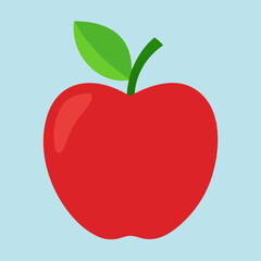red apple illustration