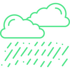Heavy Rain icon single vector illustration