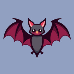 vector illustration of bat