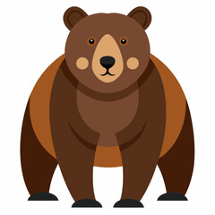 brown bear vector