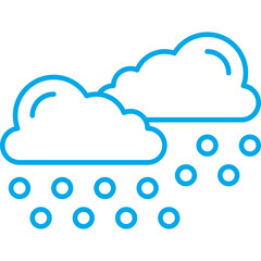 Heavy Snows icon single vector illustration