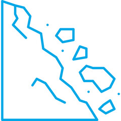 Rocks Falling icon single vector illustration