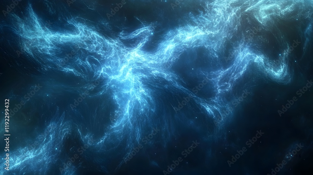 Poster celestial formation in outer space universe digital art cosmic environment abstract viewpoint scient