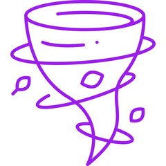 Tornado icon single vector illustration