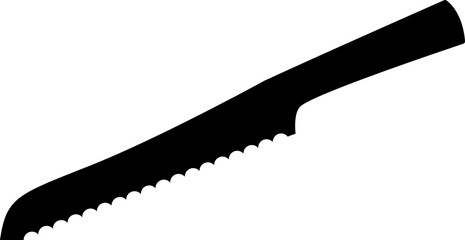 Bread Knife blade silhouette