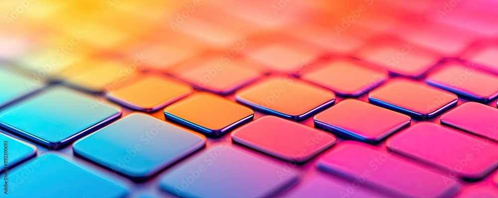 Poster symmetry gradient idea. colorful abstract background with vibrant gradient squares for digital desig
