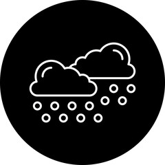 Heavy Snows icon single vector illustration