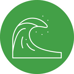 Cold Wave icon single vector illustration