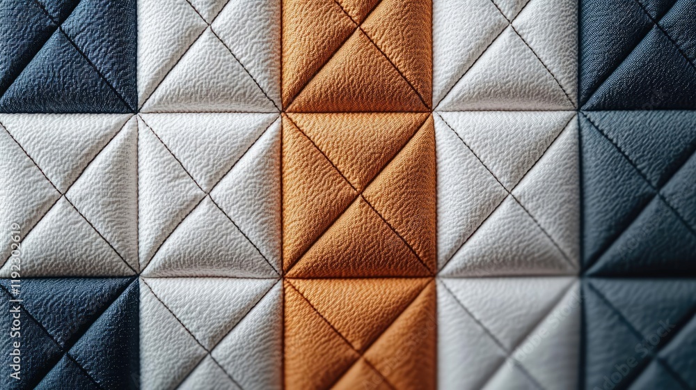 Poster symmetry gradient idea. close-up of a textured leather surface with geometric patterns in various co