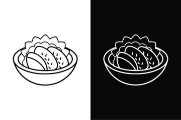 Fajitas  icon vector on White Background ,Vector Art Illustration on white background.