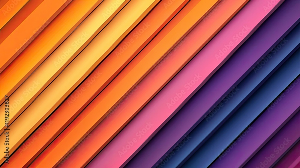 Aufkleber vivid gradient idea. colorful abstract background featuring vibrant diagonal layers of paper in vari