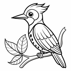 bird coloring page ,kids coloring page , coloring page for kids, animal coloring page, KDP, Animal Coloring Page For Kids