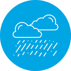 Heavy Rain icon single vector illustration