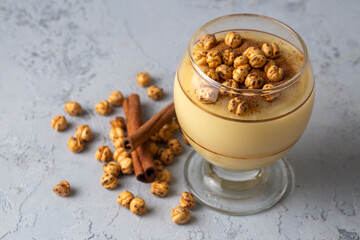 Boza or Bosa, traditional Turkish drink with roasted chickpea Boza or Bosa, traditional Turkish...