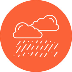 Heavy Rain icon single vector illustration