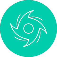 Cyclone icon single vector illustration