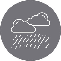 Heavy Rain icon single vector illustration