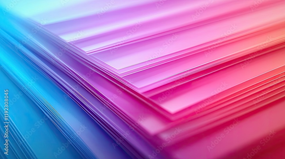 Poster vivid gradient idea. vibrant gradient layers of pink and blue shades creating a visually soothing pa