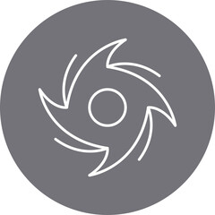 Cyclone icon single vector illustration