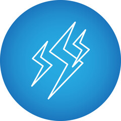 Lightning icon single vector illustration