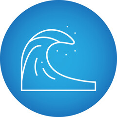 Cold Wave icon single vector illustration