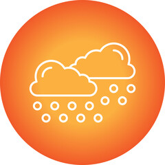 Heavy Snows icon single vector illustration