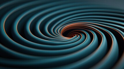 Symmetry gradient idea. A mesmerizing abstract spiral design in soothing colors, perfect for modern art.