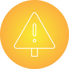 Danger icon single vector illustration