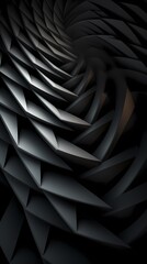 Obraz premium digital technology abstract black and white triangle spiral poster background