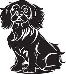 Labrador Retriever Silhouette: Majestic Canine Vector