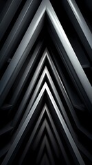 Obraz premium digital technology abstract black and white triangle spiral poster background