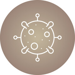 Epidemic icon single vector illustration