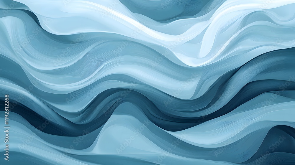Poster flowing water patterns abstract art digital design creative studio close-up fluid dynamics
