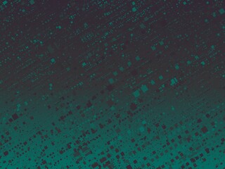 Abstract teal and dark-gray square pixel background