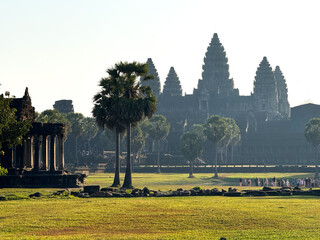 Fototapeta premium Rural Life Near Angkor Wat Temples in Siem Reap, Cambodia