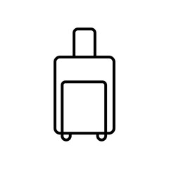 Baggage icon Thin line art isolated