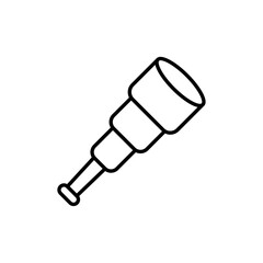 binoculars icon Thin line art isolated
