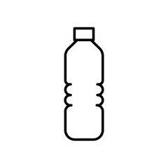 Bottle icon Thin line art isolated