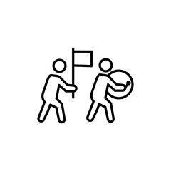 Parade icon Thin line art isolated