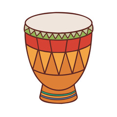 african drum vector icon, african drum vector illustration - simple illustration of african drum, perfect for african drum logos and icons